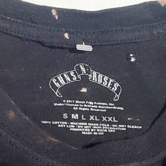 Authentic Guns N' Roses APPETITE FOR DESTRUCTION CROSS LOGO Distressed (Unisex) - Picture 7 of 12